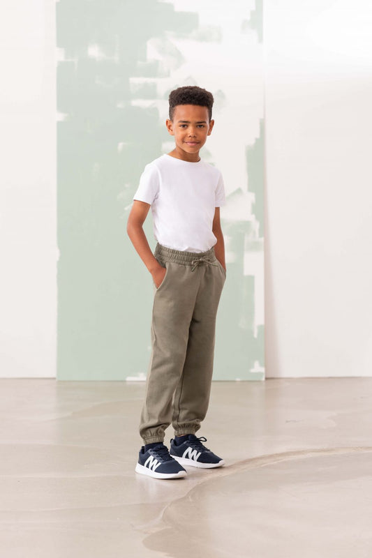 COOZO-Skinnifit Kids sustainable fashion cuffed joggers (SM430)