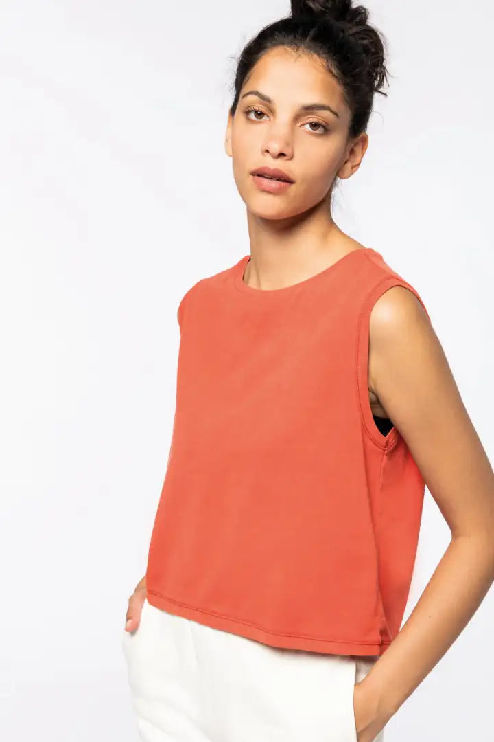 COOZO-Native Spirit Ladies Cropped Tank Top (NS342)