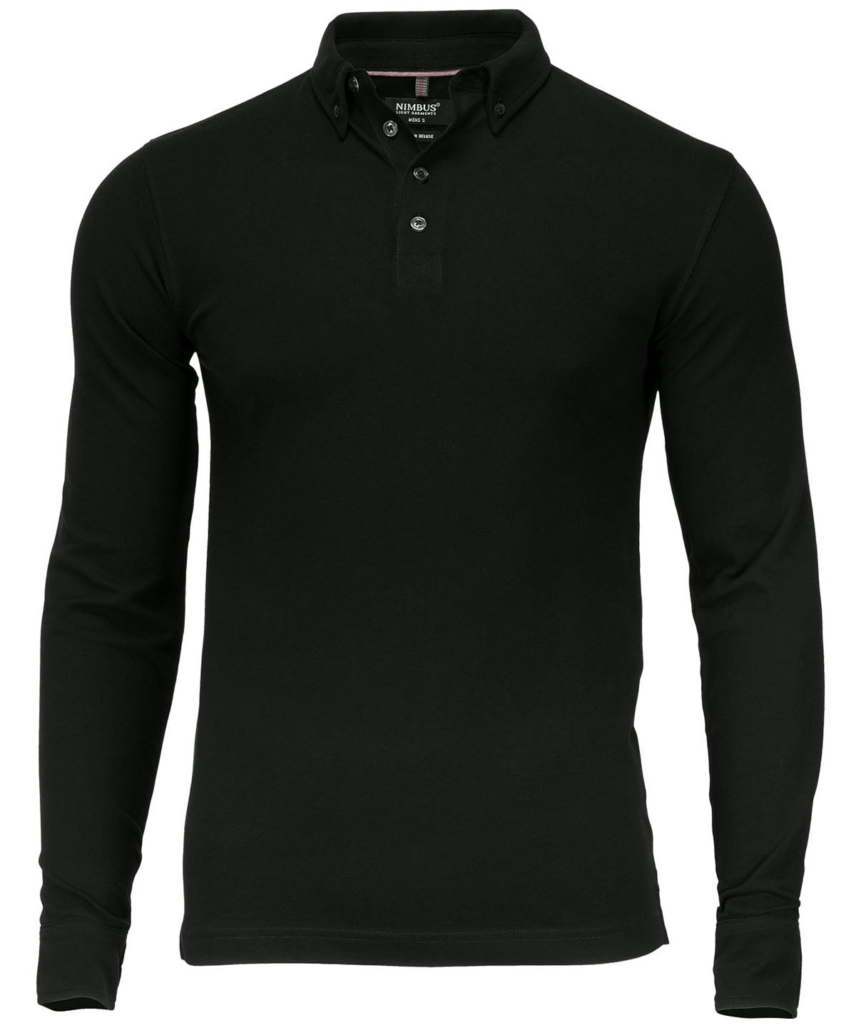 Nimbus NB71M Carlington deluxe long sleeve polo comfortable cotton-lycra - COOZO