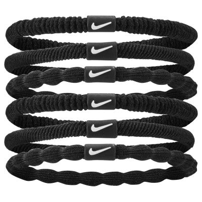NIKE NKHFT6 FLEX HAIR TIE 6PK BLACK - COOZO