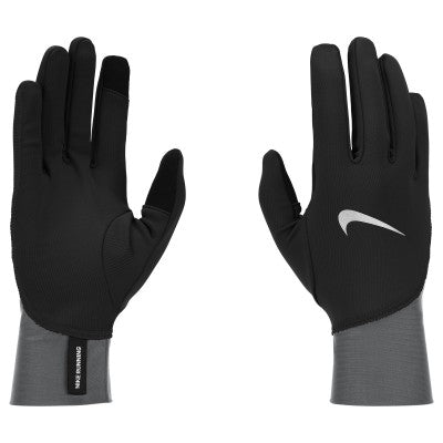 Nike NKNIKE04 MENS PACER MIDWEIGHT RUNNING GLOVE BLACK- LARGE - COOZO