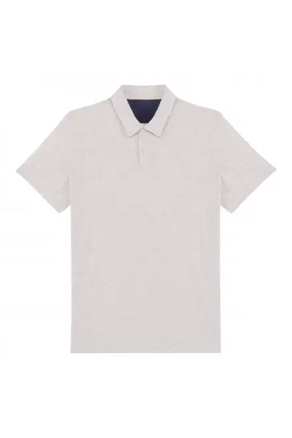 Native Spirit NS210 Recycled Polo Shirt Classic fit Contrast half moon in back neck - COOZO