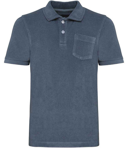 Native Spirit NS218 Kids Eco Friendly Terry Towel Polo Shirt - COOZO