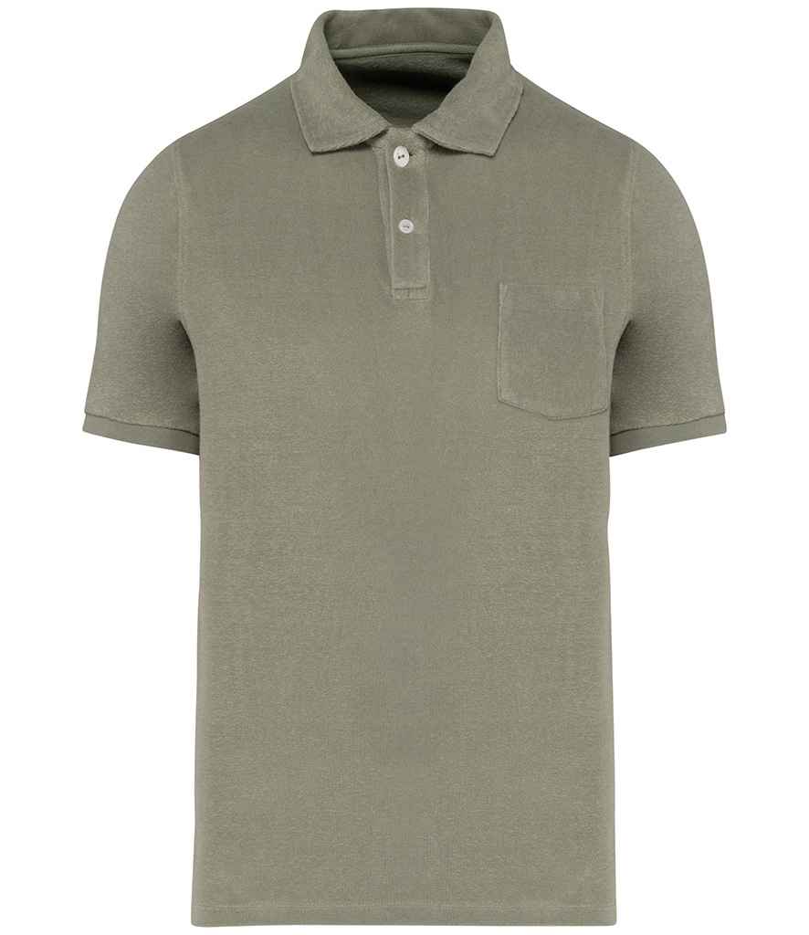Native Spirit NS227 Terry Towel Polo Shirt - COOZO