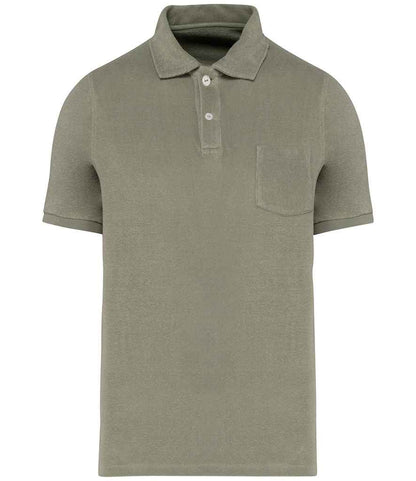 Native Spirit NS227 Terry Towel Polo Shirt - COOZO