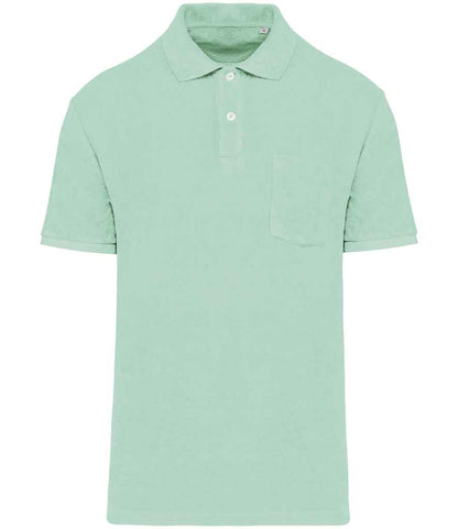 Native Spirit NS227 Terry Towel Polo Shirt - COOZO