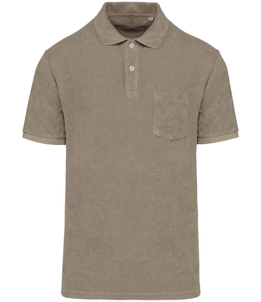 Native Spirit NS227 Terry Towel Polo Shirt - COOZO