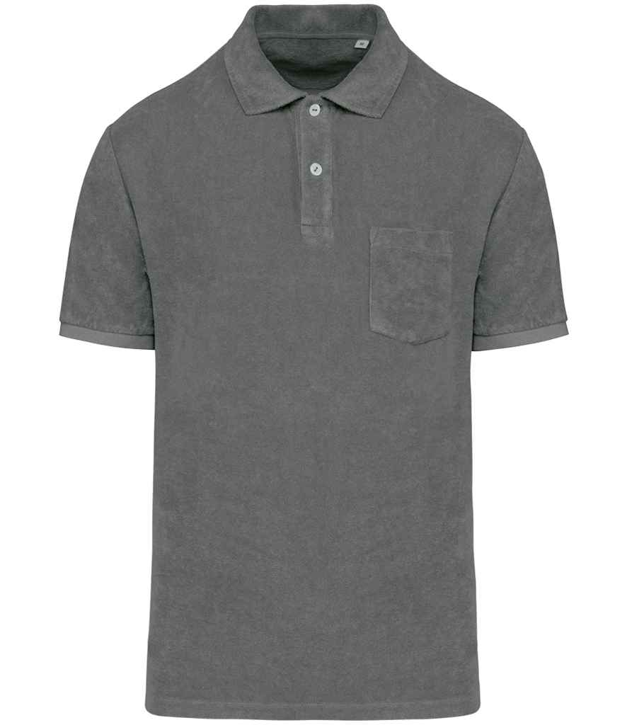 Native Spirit NS227 Terry Towel Polo Shirt - COOZO