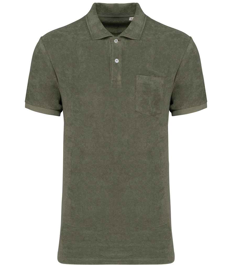 Native Spirit NS227 Terry Towel Polo Shirt - COOZO