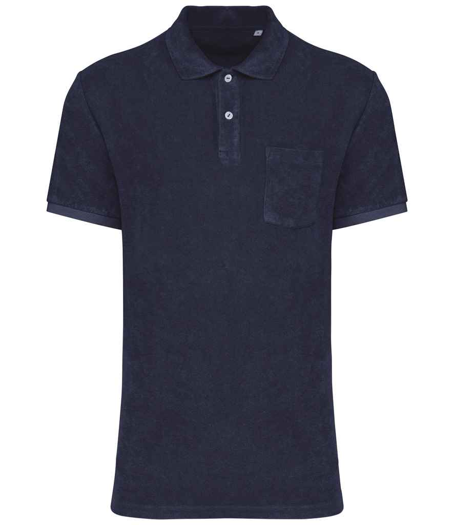 Native Spirit NS227 Terry Towel Polo Shirt - COOZO