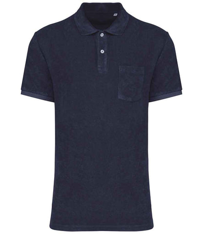 Native Spirit NS227 Terry Towel Polo Shirt - COOZO