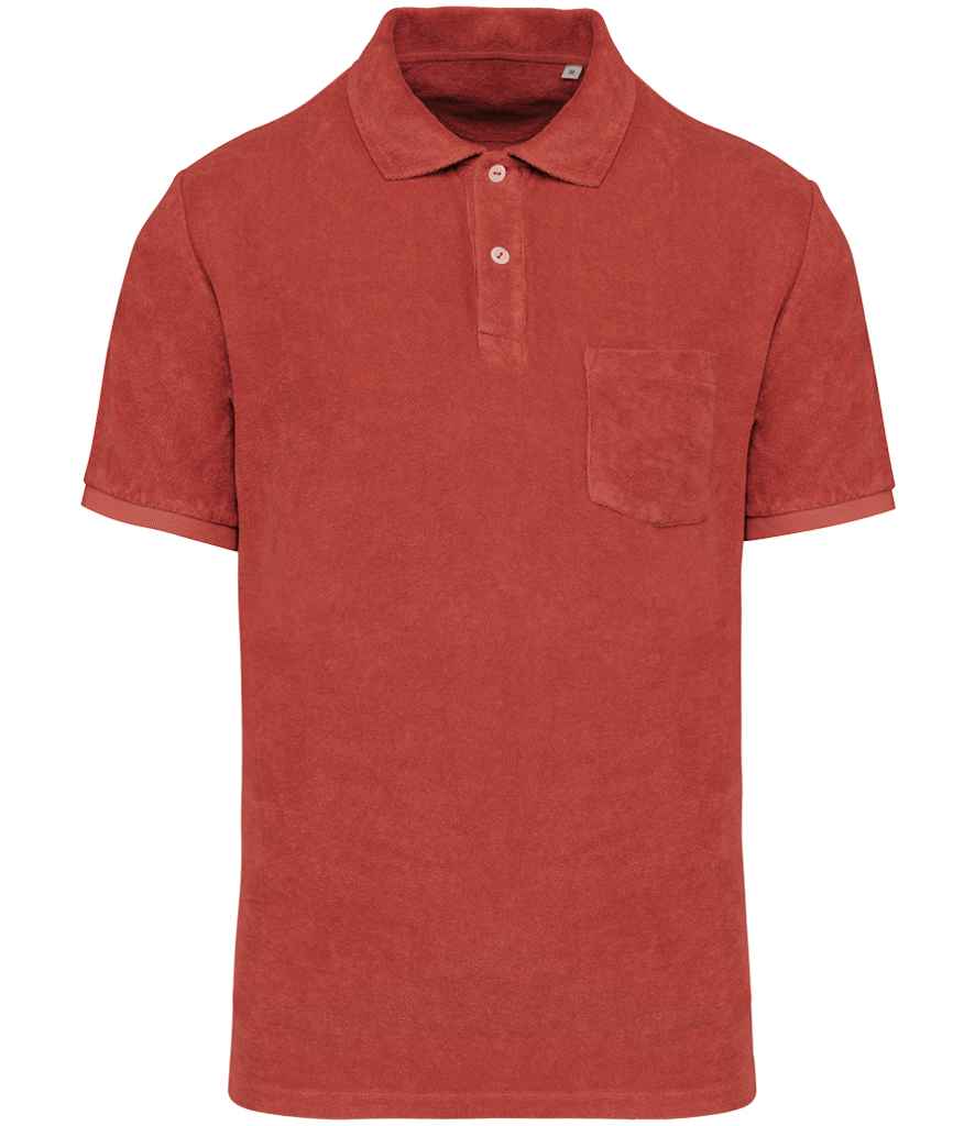 Native Spirit NS227 Terry Towel Polo Shirt - COOZO