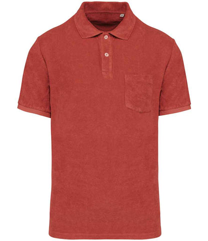 Native Spirit NS227 Terry Towel Polo Shirt - COOZO