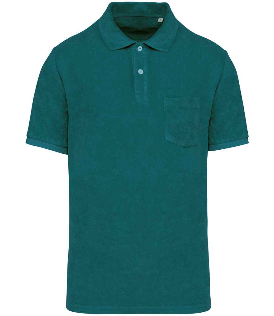 Native Spirit NS227 Terry Towel Polo Shirt - COOZO