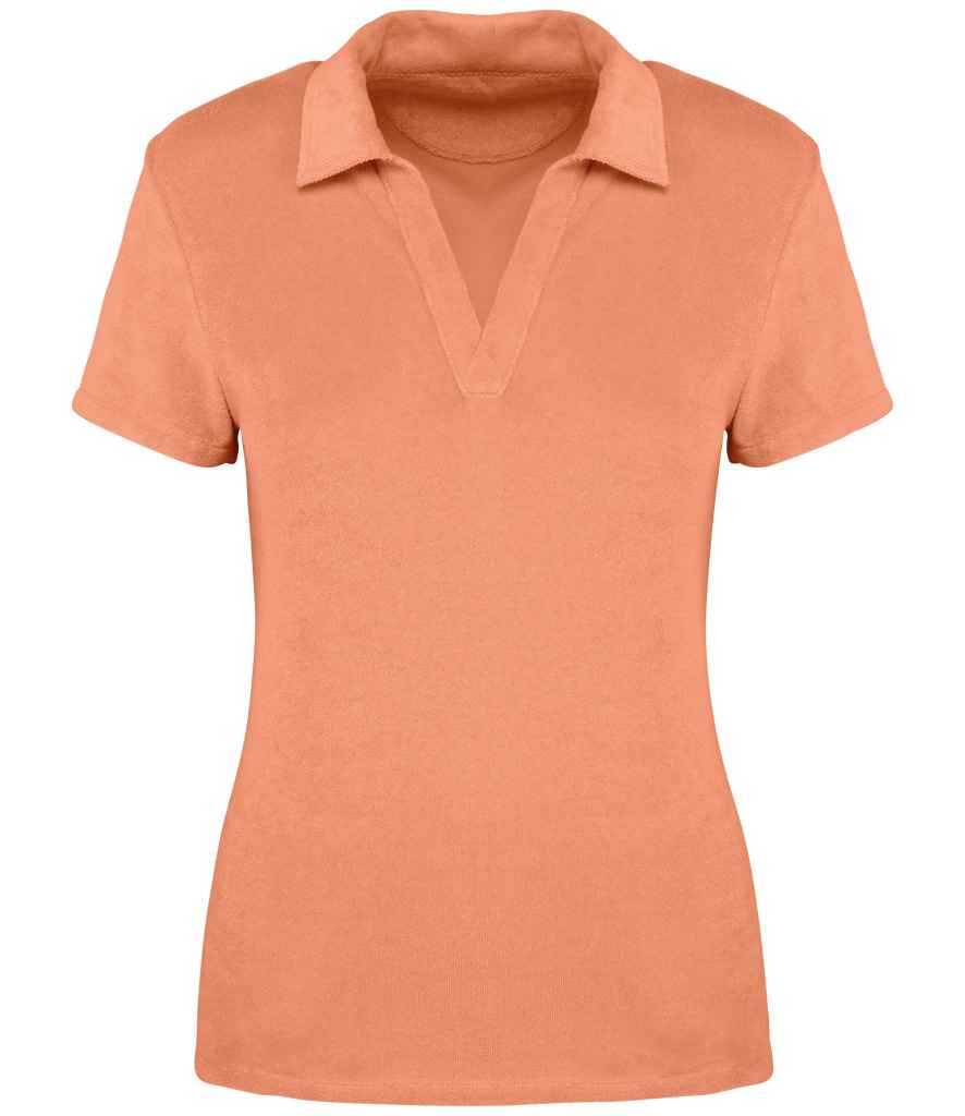 Native Spirit NS228 Ladies Terry Towel Polo Shirt - COOZO