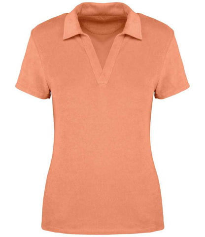 Native Spirit NS228 Ladies Terry Towel Polo Shirt - COOZO