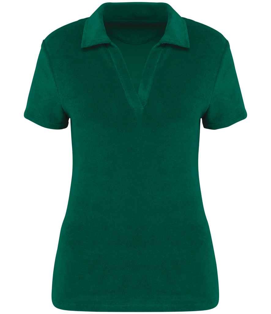Native Spirit NS228 Ladies Terry Towel Polo Shirt - COOZO