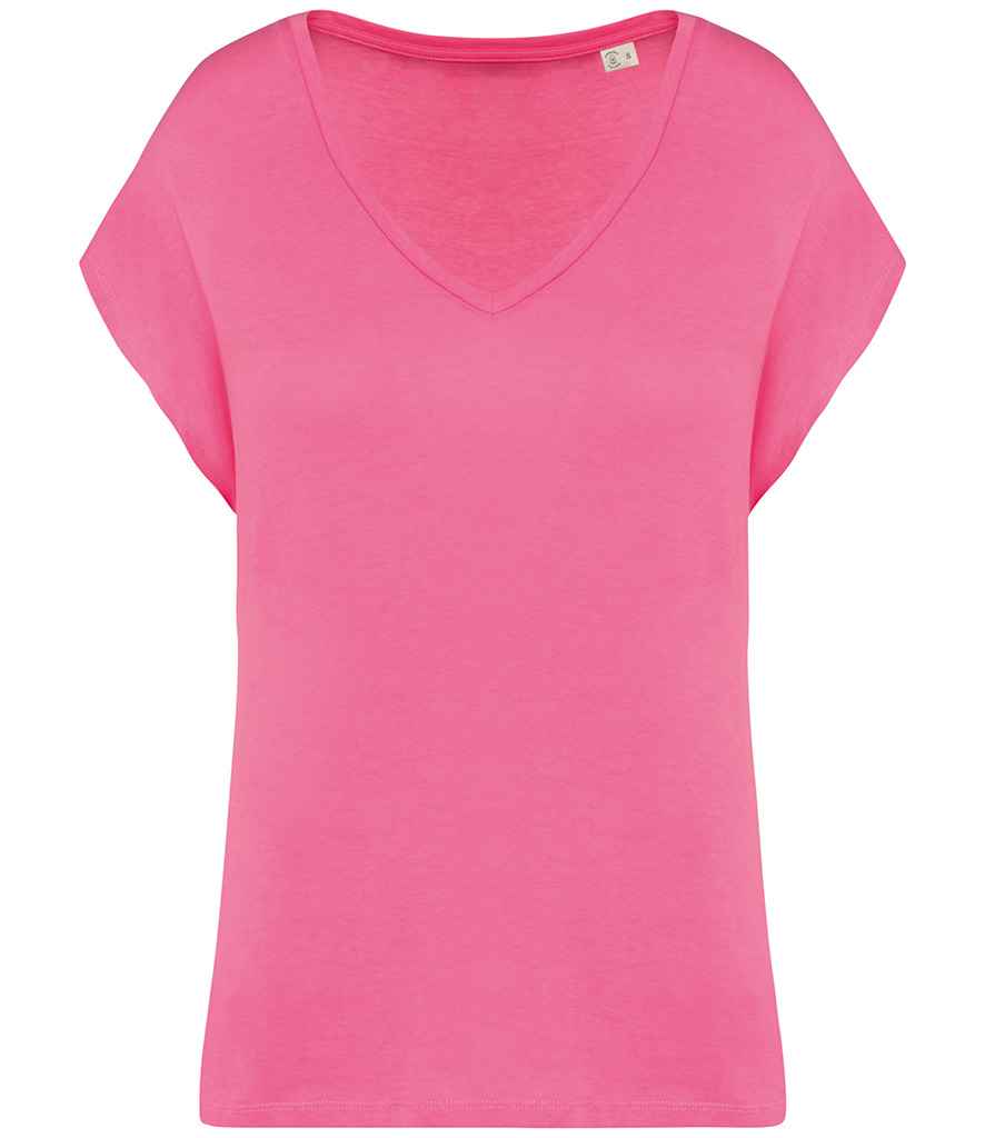 Native Spirit NS312 Ladies Oversized V Neck T-Shirt - COOZO