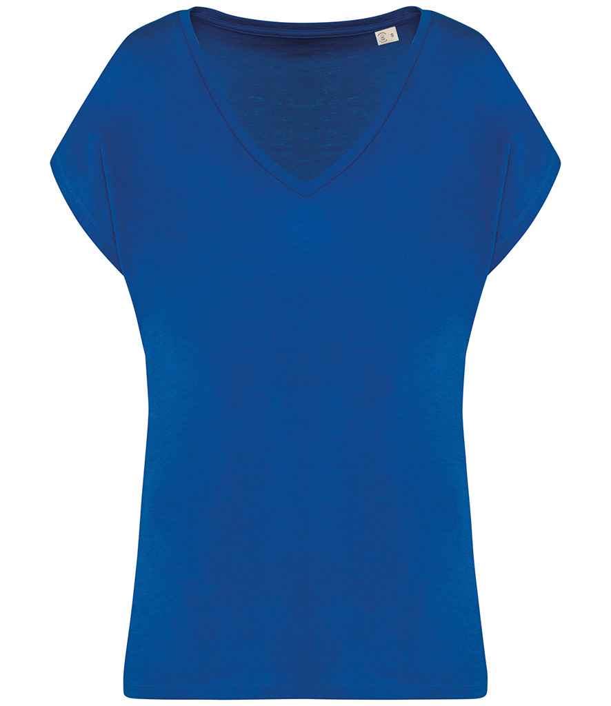 Native Spirit NS312 Ladies Oversized V Neck T-Shirt - COOZO