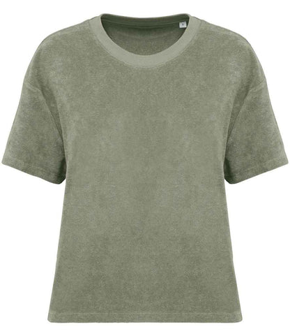 Native Spirit NS328 Ladies Terry Towel T-Shirt Oversized fit with drop shoulders - COOZO