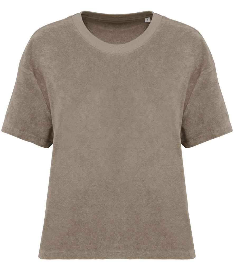 Native Spirit NS328 Ladies Terry Towel T-Shirt Oversized fit with drop shoulders - COOZO