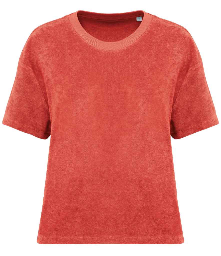 Native Spirit NS328 Ladies Terry Towel T-Shirt Oversized fit with drop shoulders - COOZO