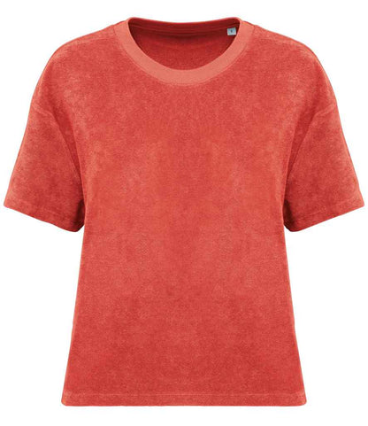 Native Spirit NS328 Ladies Terry Towel T-Shirt Oversized fit with drop shoulders - COOZO