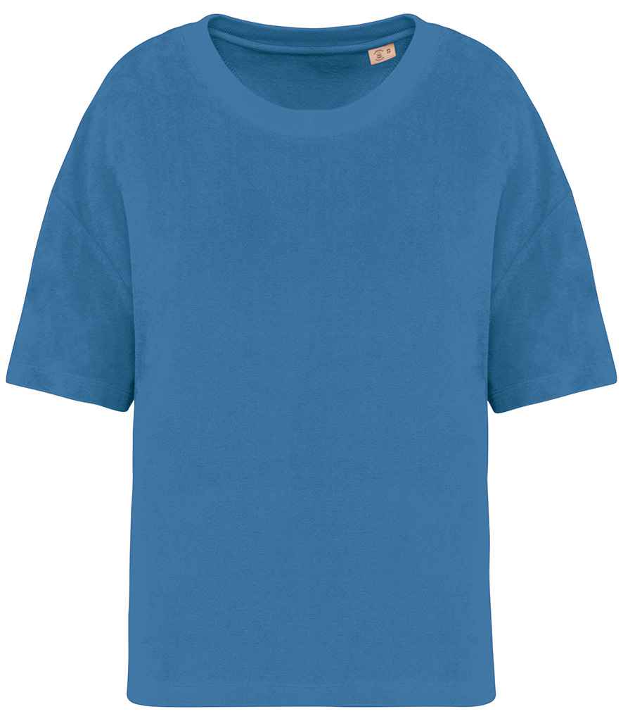 Native Spirit NS328 Ladies Terry Towel T-Shirt Oversized fit with drop shoulders - COOZO