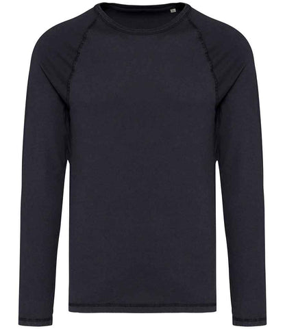Native Spirit NS338 Raglan Long Sleeve Washed T-Shirt - COOZO