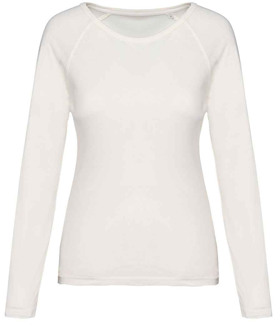 Native Spirit NS339 Ladies Raglan Long Sleeve Washed T-Shirt - COOZO