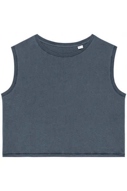 Native Spirit NS342 Ladies Cropped Tank Top 100% organic ringspun combed cotton Relaxed fit - COOZO