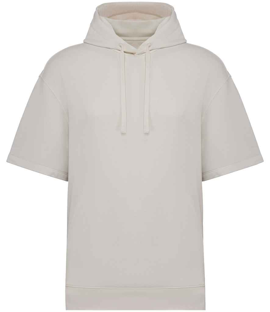 Native Spirit NS406 Unisex French Terry Hooded Short Sleeve Sweatshirt - COOZO