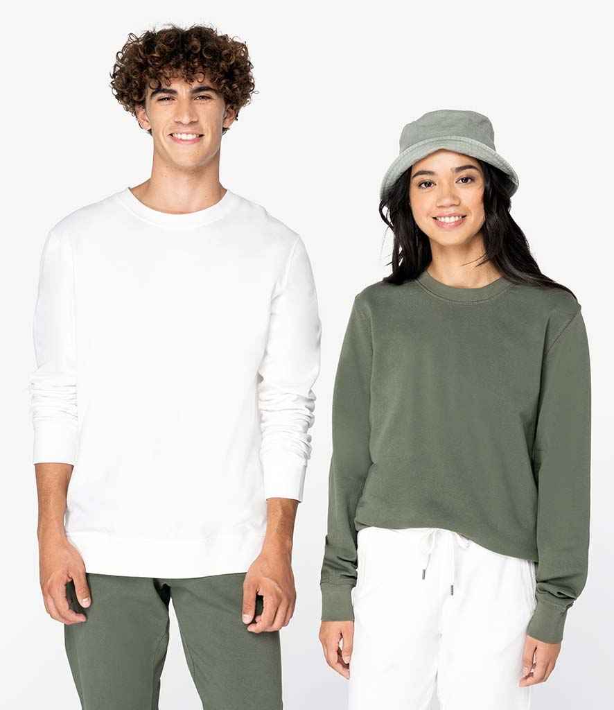 Native Spirit NS414 Unisex Terry 280 Sweatshirt Drop shoulder style French terry inner - COOZO