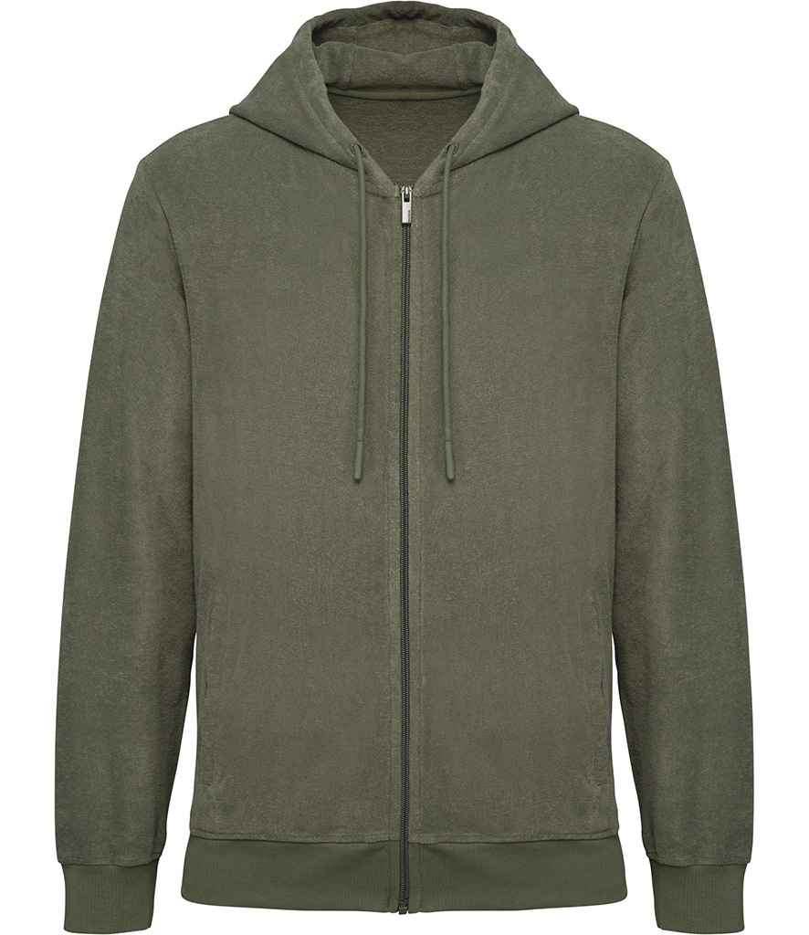 Native Spirit NS419 Terry Towel Full Zip H/Sweat - COOZO