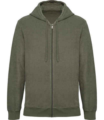 Native Spirit NS419 Terry Towel Full Zip H/Sweat - COOZO