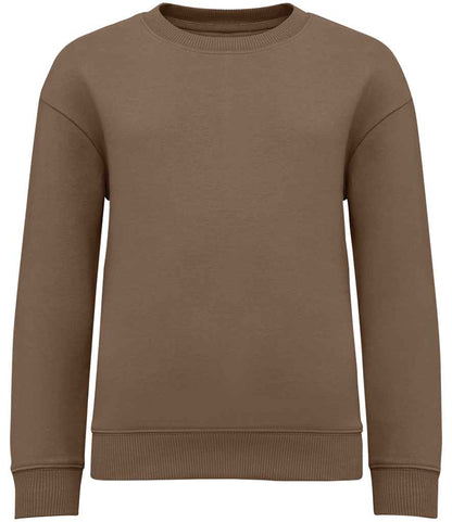 Native Spirit NS437 Kids Oversized Round Neck Sweatshirt - COOZO