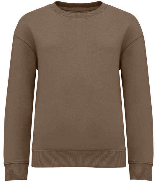 Native Spirit NS437 Kids Oversized Round Neck Sweatshirt - COOZO