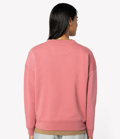 COOZO-Native Spirit Ladies Crew Neck Sweatshirt