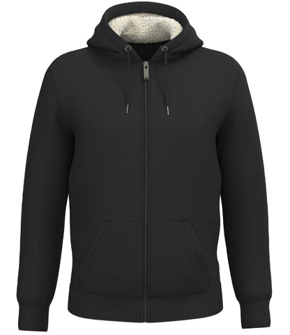 Native Spirit NS460 Unisex Sherpa Lined Full Zip Sweatshirt - COOZO