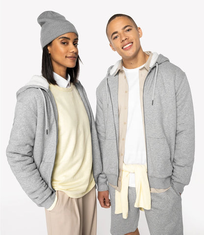 COOZO-Native Spirit Unisex Sherpa lined Full Zip Sweatshirt