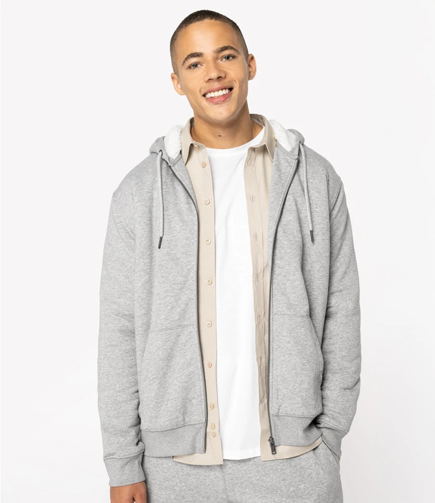 COOZO-Native Spirit Unisex Sherpa lined Full Zip Sweatshirt