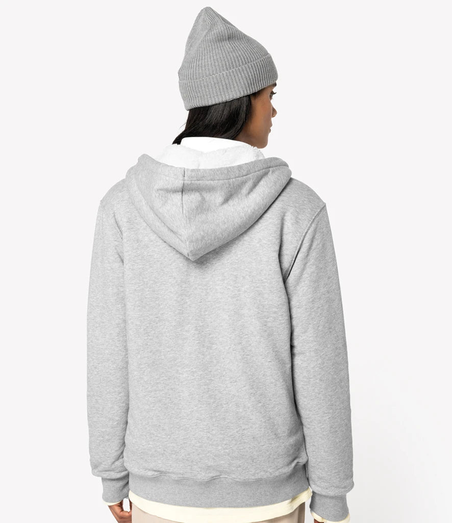 COOZO-Native Spirit Unisex Sherpa lined Full Zip Sweatshirt
