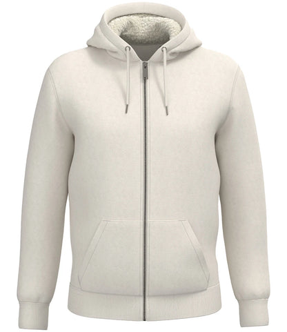 Native Spirit NS460 Unisex Sherpa Lined Full Zip Sweatshirt - COOZO