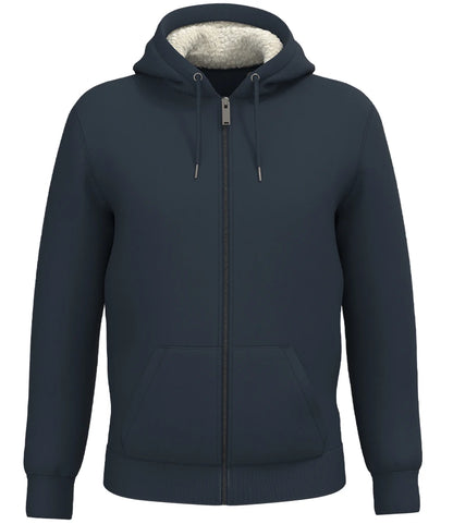 Native Spirit NS460 Unisex Sherpa Lined Full Zip Sweatshirt - COOZO