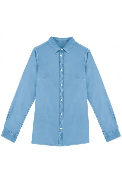 Native Spirit NS503 Ladies Washed Long Sleeve Shirt 100% organic combed cotton Classic fit - COOZO