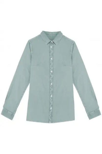 Native Spirit NS503 Ladies Washed Long Sleeve Shirt 100% organic combed cotton Classic fit - COOZO