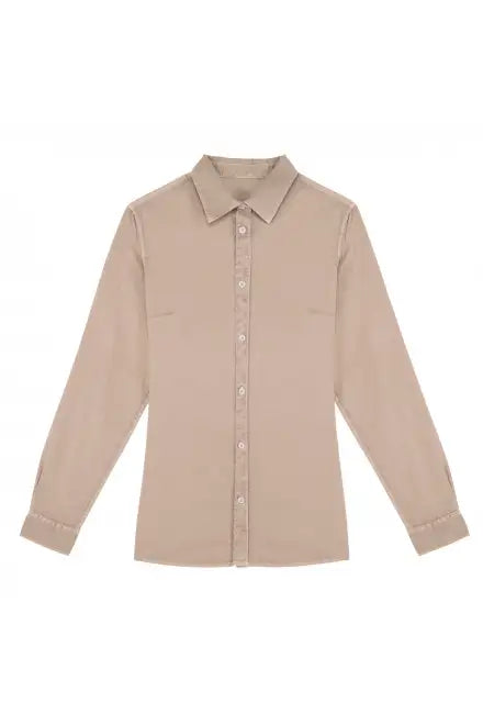 Native Spirit NS503 Ladies Washed Long Sleeve Shirt 100% organic combed cotton Classic fit - COOZO