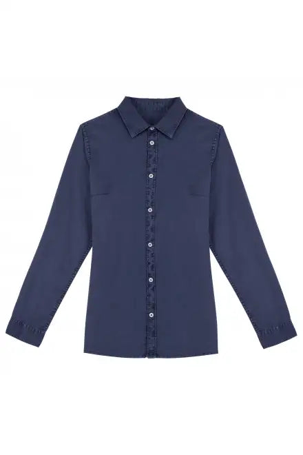 Native Spirit NS503 Ladies Washed Long Sleeve Shirt 100% organic combed cotton Classic fit - COOZO