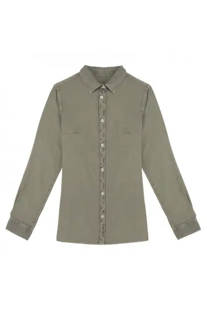 Native Spirit NS503 Ladies Washed Long Sleeve Shirt 100% organic combed cotton Classic fit - COOZO