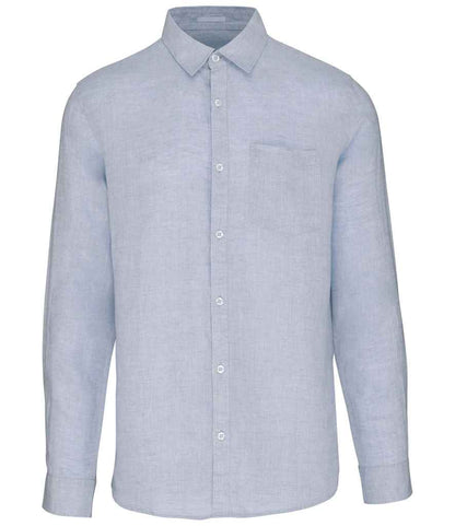 Native Spirit NS504 Long Sleeve Linen Shirt 100% linen Faded style - COOZO